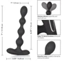 CalExotics Eclipse Slender Beads анальные бусы с вибрацией, 16x2.5 см: Материал Силикон