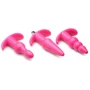 Набір анальних пробок з віброкулею Frisky Thrill Trio Pink Vibrating Plug Set