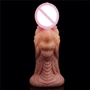 Фаллоимитатор LoveToy Dual-Layered Silicone Nature Cock 7" Brown: Мошонка Нет