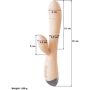 Вибратор с клиторальным отростком NDS 1219-1 Flesh (23607): Назначение Вагинальные
