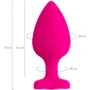 Анальная пробка с кристаллом ToDo Anal Plug Diamond Heart, L: Особенности С сердечком, С кристаллами