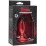 Силіконова анальна пробка Doc Johnson Kink Lube Luge Premium Silicone Plug 4 ", 9х3,81 см, червоний: Тип Анальні пробки