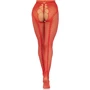 Колготки Leg Avenue Crotchless Net Tights with Heart Backseam Red One Size: Вид Колготки