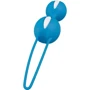 Вагинальные шарики Fun Factory SMARTBALLS DUO white - neon turquoise