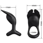 Виброкольцо LYBAILE Pretty Love Vibrant Penis Ring Sila Black: Цвет черный