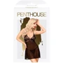 Мини-платье с кружевным лифом и стрингами Penthouse - Bedtime Story Black S/M: Применение На тело