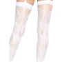 Чулки-сетка со швом Leg Avenue Butterfly back seam thigh highs One size White: Применение На ноги