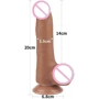 Фаллоимитатор LoveToy Sliding-Skin Dual Layer Dong 8" Brown: Наличие вибрации Нет