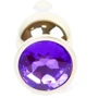 Анальная пробка с кристаллом BOSS of TOYS Boss Series - Jewellery Gold BUTT PLUG Purple, BS6400070 фото 8