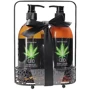 Набір для ванни та душу CBD Luxe Care set - GREEN TEA & HEMP OIL (2 предмети) фото 3