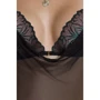 Боді Passion DELIENA BODY black XXL/XXXL: Візерунок Однотонный