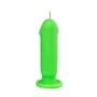 Свічка LOVE FLAME - Dildo S Green Fluor, CPS04-GREEN: Виробник LOVE FLAME