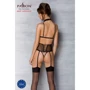 Корсет с открытой грудью Passion DOMINICA CORSET Вeige L/XL (стринги в наборе): Вид Корсеты