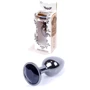 Анальна пробка із кристалом BOSS of TOYS Boss Series - Jewellery Dark Silver PLUG Black S, BS6400029