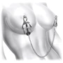 Затискачі для сосків з ланцюжком Feral Feelings - Clover nipple clamps, срібло / білий: Виробник Feral Feelings