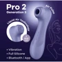 Вакуумний смарт стимулятор Satisfyer Pro 2 Generation 3 violet: Призначення Вакуумні