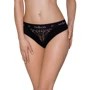 Трусики з широкою гумкою та мереживом Passion PS001 PANTIES XL, black