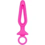 Анальная пробка Pipdream Silicone Groove Probe, 10,25х3,25 см, розовый