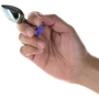 Металлическая анальная пробка LUX Active с розой - Rose Anal Plug - Purple, вибропуля в подарок: Наличие вибрации Нет