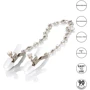 CalExotic Crystal Chain Nipple Clamps зажимы для сосков: Цвет серебристый