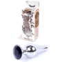 Анальная пробка с кристаллом BOSS of TOYS Boss Series - Jewellery Silver BUTT PLUG Black, BS6400074
