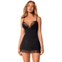 Эротический пеньюар с трусикам Obsessive Bella Rou black M/L