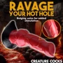 Фантазійний фалоімітатор Пекельна Гонча Creature Cocks Hell-Hound Canine Silicone Dildo: Довжина проникнення, см 16.5