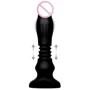 Анальный вибратор с толчковыми движениями Thunderplugs Silicone Swelling & Thrusting Plug with Remote Control