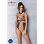 Боди Passion DOMINICA BODY beige/black L/XL: Декор Шнуровка