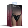 Трусики Сердце для страпона из натуральной кожи Feral Feelings - Hearts Strap-on Belt Black фото 1