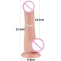 Фалоімітатор LoveToy Sliding-Skin Dual Layer Dong 7.5" Flesh: Тип Реалистичные