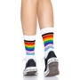 Носки женские в полоску Leg Avenue Pride crew socks Rainbow, 37–43 размер: Вид Носки