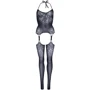 Бодістокінг Leg Avenue OS Black: Застосування На тело