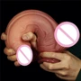 Фаллоимитатор LoveToy Dual-Layered Silicone Nature Cock 10" Flesh: Мошонка Есть