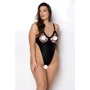 Боди из экокожи Celine Body black 4XL/5XL