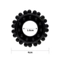 Эрекционное кольцо LoveToy POWER PLUS Cockring, Black: Цвет черный