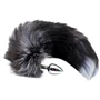 Анальний затор Alive Anal Pleasure Black And White Fox Tail M