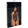 Боди Noir Handmade F314 Ego flocked mesh halter bodysuit Black, M: Применение На тело