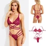 Эротический комплект NDS 1061-2 Burgundy M/L (23281): Узор Цветочный, Однотонный