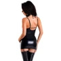 Платье с чокером Glossy Wetlook Ivy Вlack, L: Вид Платья