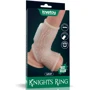Насадка на пенис с вибрацией LoveToy Knights Ring Vibrating Drip With Scrotum Sleeve: Наличие вибрации Есть