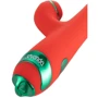 Вибратор-кролик с флоггером LOCKINK Sevanda Whip Vibrating Massage Wand - Red & Green: Для кого Для женщин