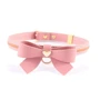 Ошейник с поводком LOCKINK Sevanda Love Heart Butterfly Leather Collar Set - Pink: Цвет розовый
