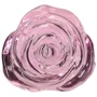 Стеклянная анальная пробка Pillow Talk - Rosy- Luxurious Glass Anal Plug: Наличие вибрации Нет