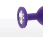 Анальна пробка Toy Joy Large Diamond Booty Jewel (фіолетова): Наявність вібрації  Нет