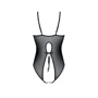 Боди Passion Ursula Body black XXL/XXXL, с ажурным декором и открытым шагом: Применение На тело