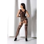 Бодістокінг із плетінням на грудях Passion BS099 One Size black: Декор Без декора