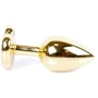Анальная пробка с кристаллом BOSS of TOYS Boss Series - Jewellery Gold Heart PLUG Black S, BS6400038: Тип Анальные пробки
