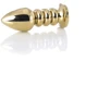 Анальна пробка із кристалом Toyfa Metal Gold anal plug dark red gem фото 6