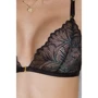 Комплект с открытым доступом Passion DELIENA SET Black S/M: Декор Кружево